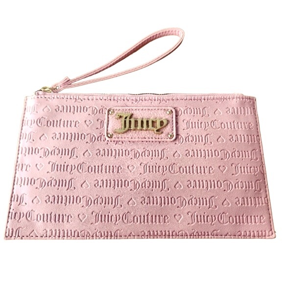 Juicy Couture Handbags - Pink Juicy Couture Heart and Soul Forget Me Not Wristlet
